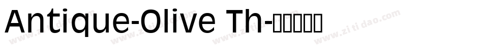 Antique-Olive Th字体转换